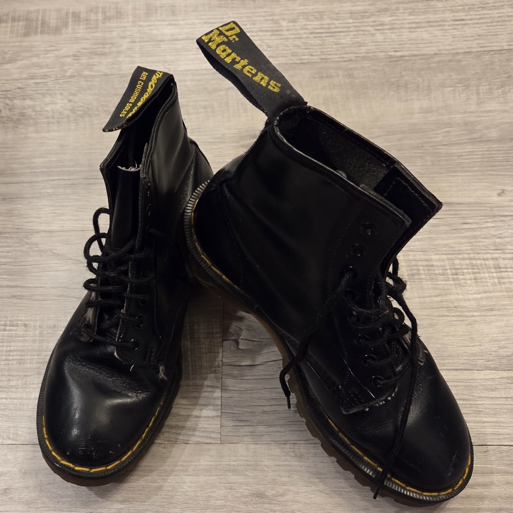 Dr. Martens Black Leather Boots